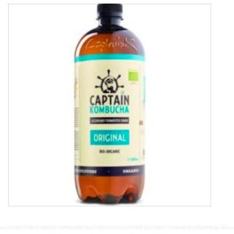 Captain Kombucha Original - Bio-Getränk 1 Liter - Gesunde Alternative zu Erfrischungsgetränken