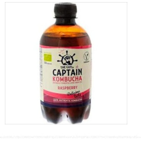 Captain Kombucha Kombucha Drink Frambozen Thee Bio 400 Ml (framboos)