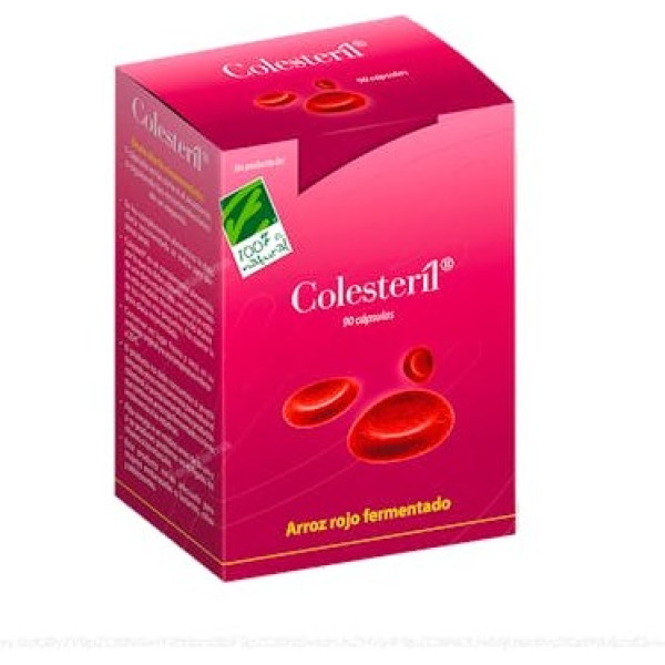 100% Natural Colesteril 90 Cap 2,95mg Monacolin K