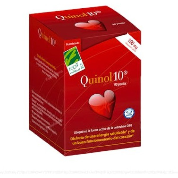 100% Natural Quinol 10 90 Perlas 100 Mg