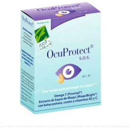 100% Natural Ocuprotect 30 Pérolas + 30 Cápsulas Vegetais