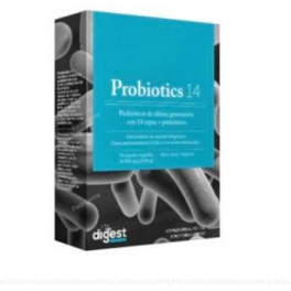 Herbora Probiotika 14 - 30 pflanzliche Kapseln. Stämme 14 gastroresistente und probiotische Stämme