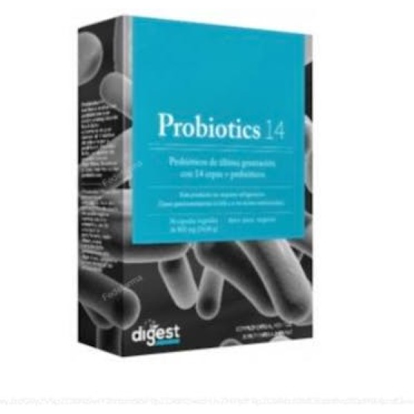 Herbora Probióticos 14 - 30 Cápsulas Vegetais. Cepas 14 cepas gastrorresistentes e probióticas