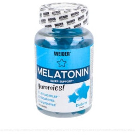 Weider Melatonine Up - 60 caramelle gommose, gusto mirtillo / senza glutine e senza zucchero