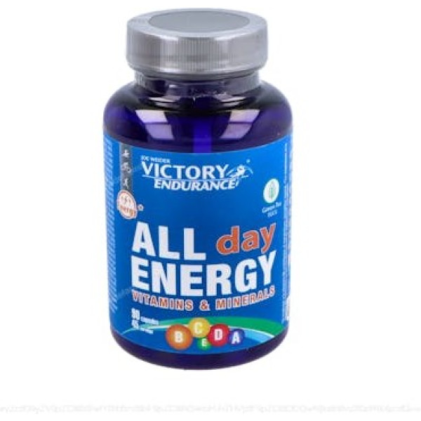 Victory Endurance All Day Energy 90 Cápsulas - Com 12 Vitaminas, 9 Minerais e Antioxidantes provenientes do Chá Verde