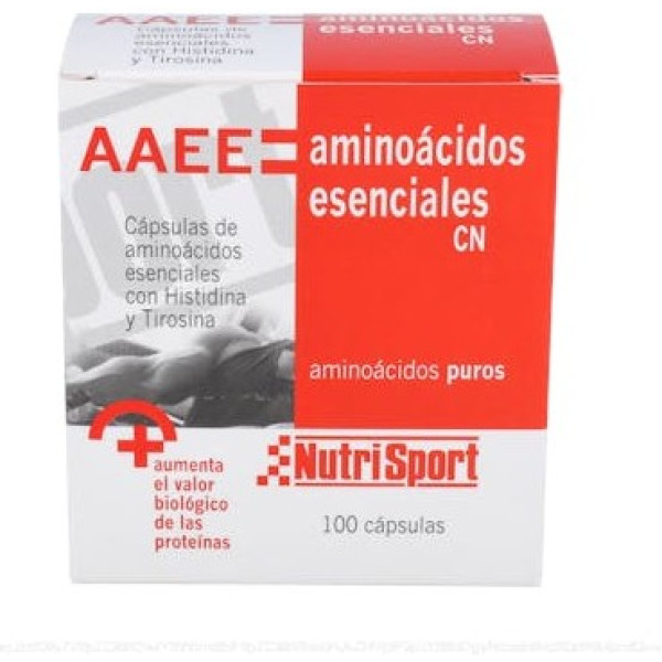 Nutrisport Aminoácidos Essenciais (AAEE) CN 500 mg x 100 cápsulas