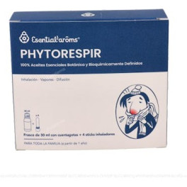 Esential Aroms Phytorespir 30 Ml + 4 Sticks Inhaladores