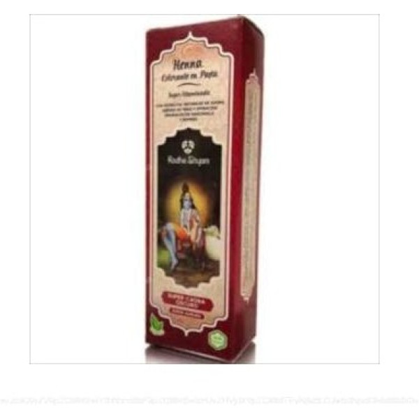 Radhe Henna Pasta Super Caoba Oscuro 200 Ml