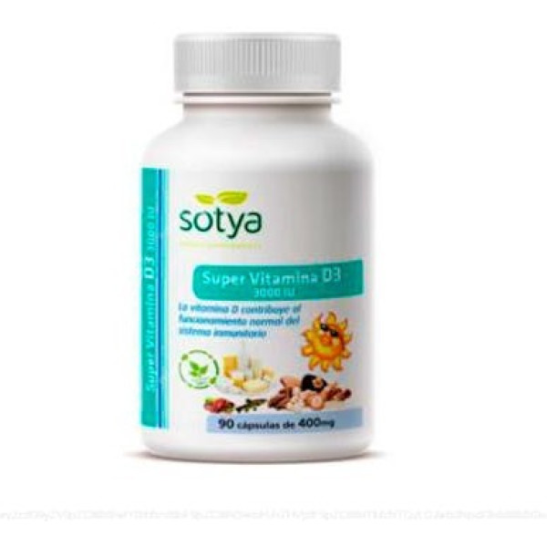 Sotya Super Vitamina D3 3000ui 90 Cápsulas De 400g