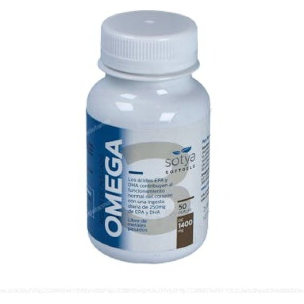 Huile de poisson Sotya Omega 3 1400 mg. Perles 50u