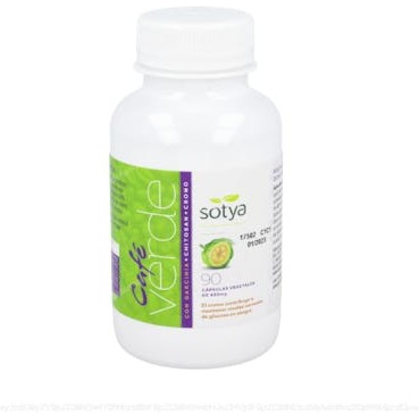 Sotya Café Vert Avec Garcinia - Chitosane - Chrome 650mg 90caps.