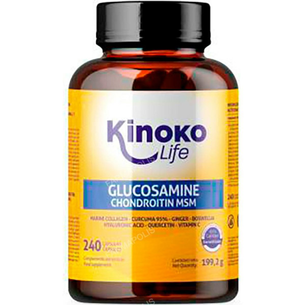Kinoko Life Glucosamina Condroitina Com MSM 240 Cápsulas