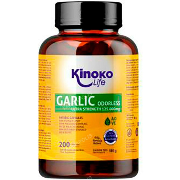 Óleo de alho Kinoko Life 200 cápsulas