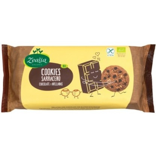 Biscuits Zealia Sarrasin Chocolat Noisettes 130 Gr Bio Sans Gluten