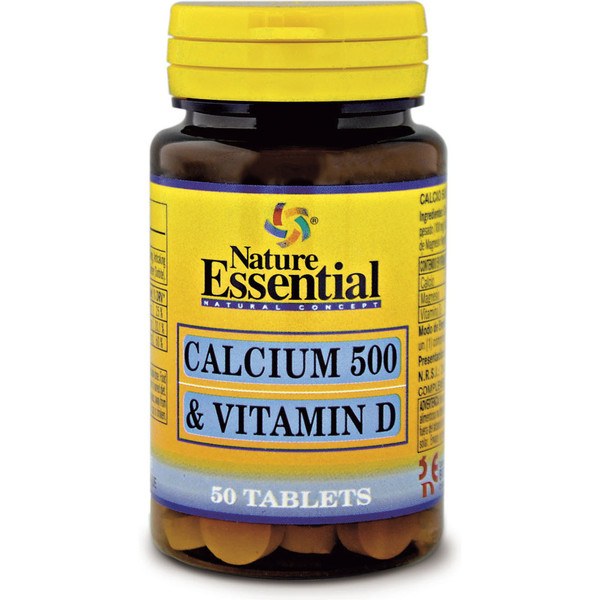 Nature Essential Calcium 500 + Vitamin D. 50 Tabletten