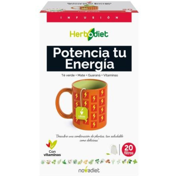 Novadiet Herbodiet Inf. Potencia Tu Energia 20 Filtros