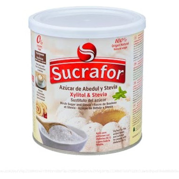 Sucrafor Azucar De Abedul Y Stevia 500 Gr