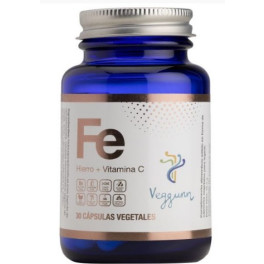Veggunn Hierro+vitamina C 30 Vcaps