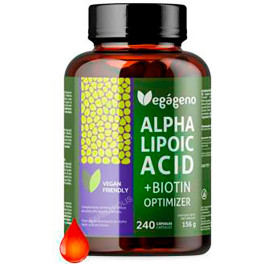 Vegageno Alpha Lipoic Acid Con Acido Folico 600 Mg 240 Caps