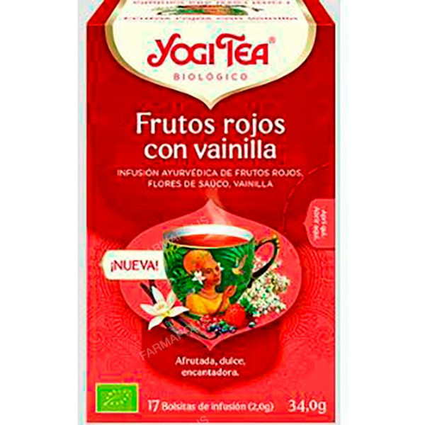 Yogi Tea Rote Beeren mit Vanille 17 Bio-Aufgüsse