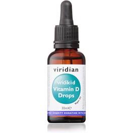 Viridian Viridikid Vitamine D3 Vegan 400 Iu Gouttes 30 Ml