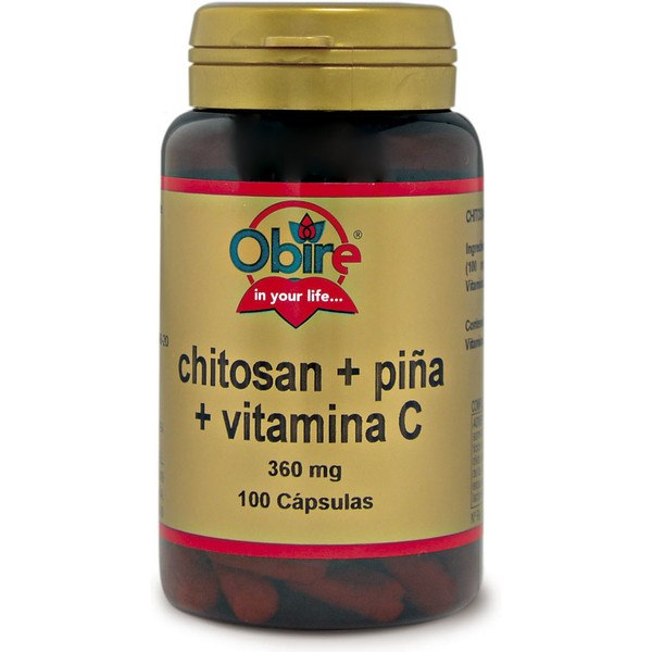 Obire chitosano+ ananas+ vitamina C 100 capsule x 360 mg