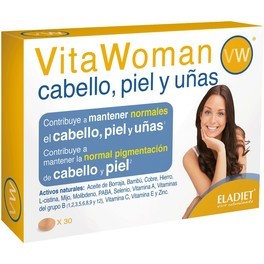 Eladiet Vitawoman Cheveux Peau Et Ongles 30 Comp