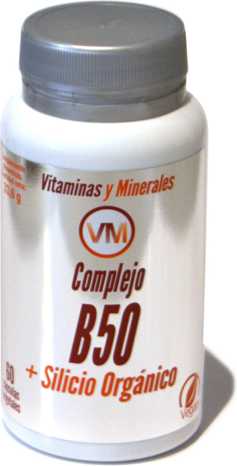 Vitaminas Y Minerales Complejo B50 + Silicio OrgáNico 60Vcaps-image