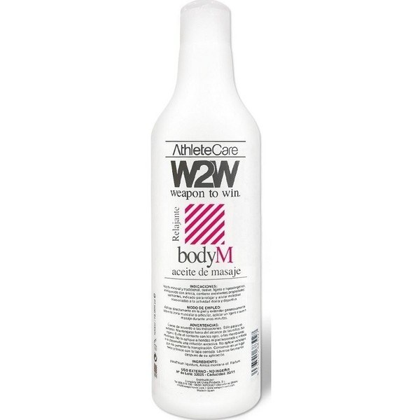 W2W BodyM - Huile de Massage Crème Liquide Relaxante 500 ml