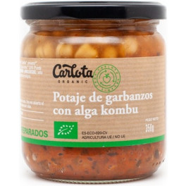 Carlota Biológico Guisado de Grão-de-bico com Alga Kombu 350 Gr Eco Sem Glúten