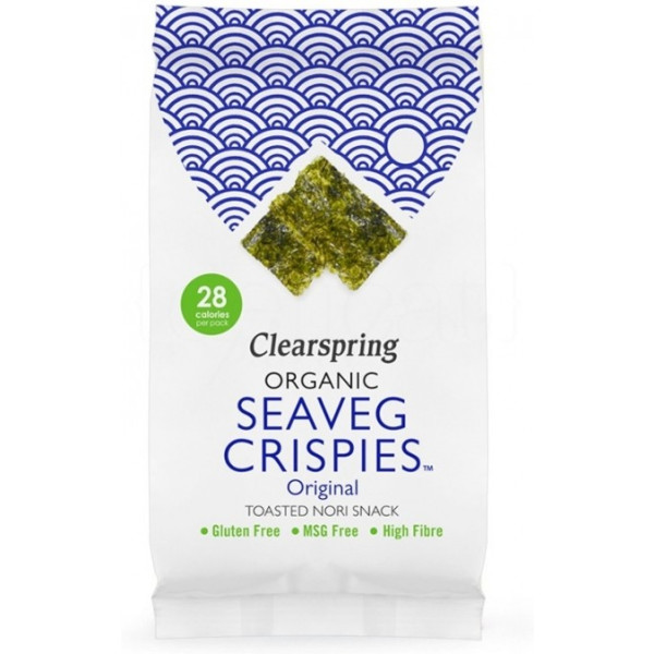 Snack di alghe nori arrostite Clearspring 4 gr