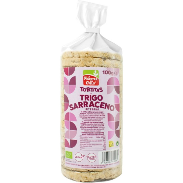 La Finestra Sul Cielo Frittelle di Grano Saraceno con Sale 100 Gr Biologiche Senza Glutine