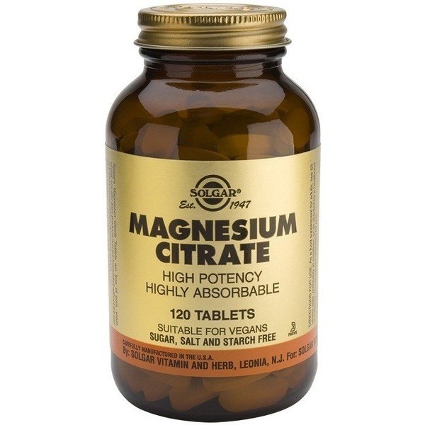 Solgar Citrate de Magnésium 120 Comprimés