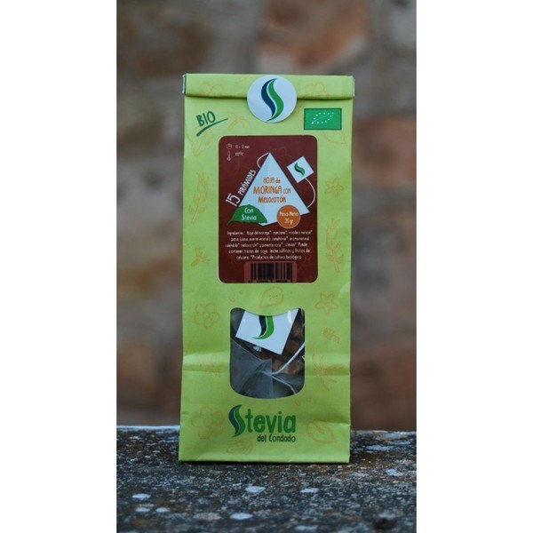 Stevia Del Condado Hoja De Moringa Melocoton Con Stevia Bio