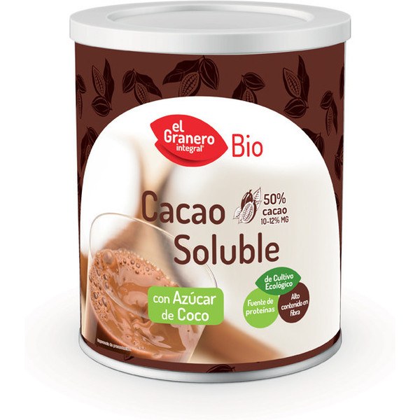 El Granero Integral Cacao Soluble Con Azucar De Coco Bio 500 Gr