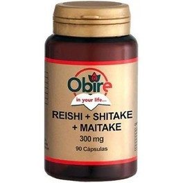 Obire Reishi+Shiitake+Maitake 300 mg 90 Kaps