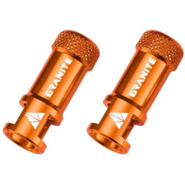 Granite Desing Presta Valve Cap Juicy Nipple Laranja