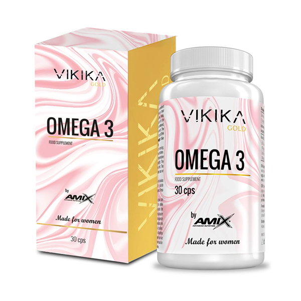Vikika Gold de Amix - Vitaminas Ômega 3 - 30 Cápsulas - Ajuda a Melhorar suas Defesas
