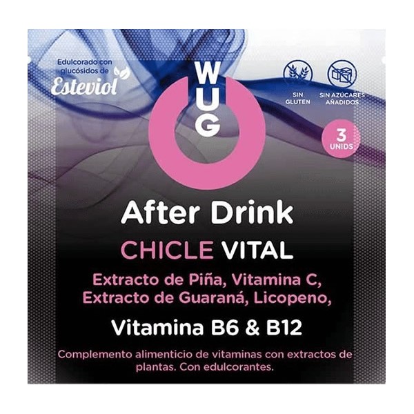 WUG After Drink Chicle Vital 25 sobres x 3 uds