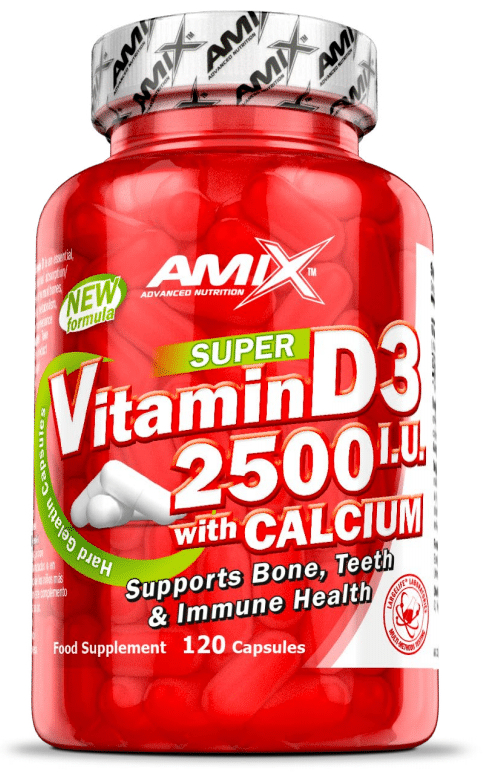 Amix Vitamina D3 2500 I.U + Calcio 120 Caps-image
