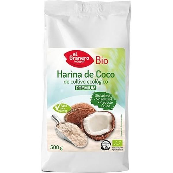 El Granero Farine Intégrale de Noix de Coco Bio 500 gr