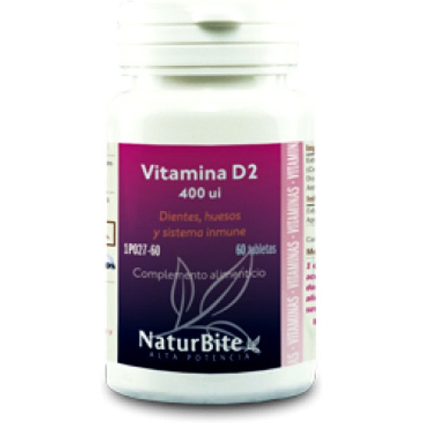 Naturbite Vitamina D2 400 Ui 60 Tab