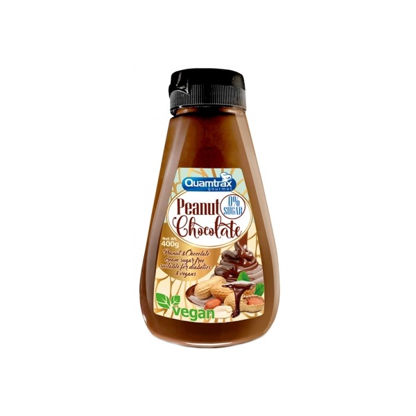 Quamtrax Cream Peanut & Chocolate 0% Sugar 400 gr