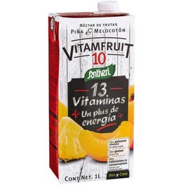 Santiveri Vitamfruit N-10 Ananas- und Pfirsichsaft 1 Liter