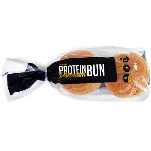 Quamtrax Gourmet Protein Bun - Protein Hamburger Bread 4 units