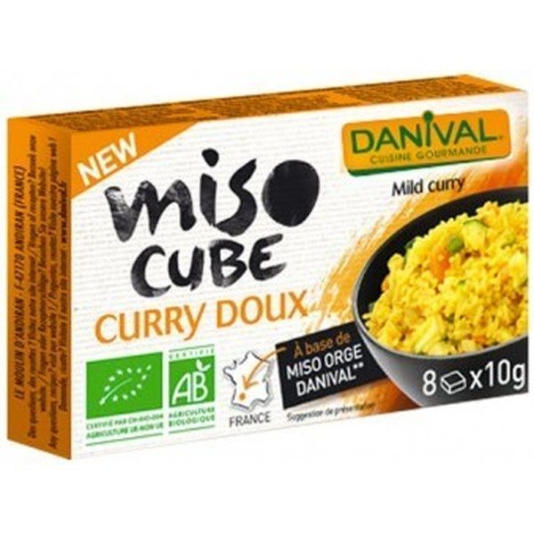 Danival Cubos De Miso Curry - Nueva Receta 8 X 10 G Bio