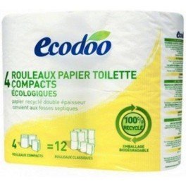 Papel higiênico reciclado Ecodoo 4 unidades