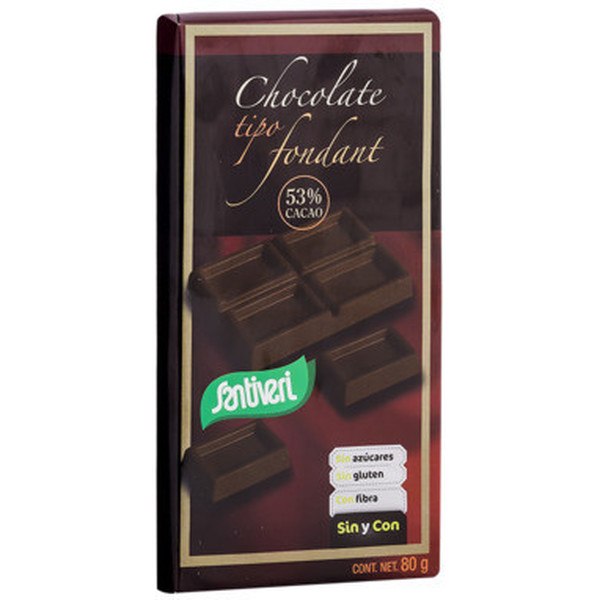 Santiveri Chocolate T.fondant+maltitol 80 Gramos