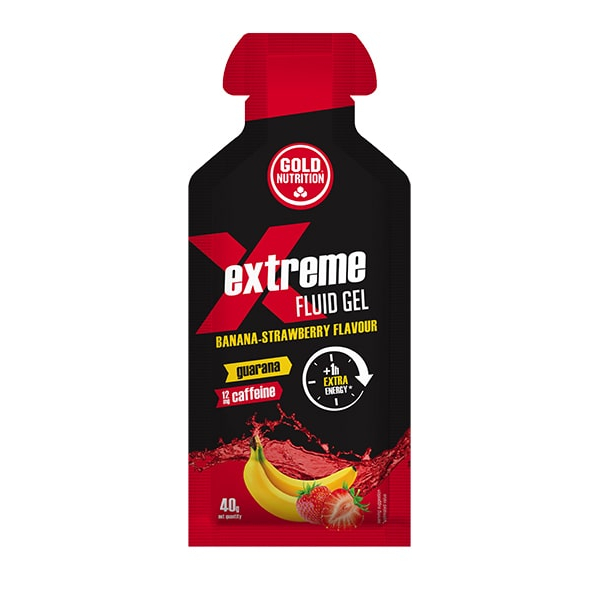 Gold Nutrition Extreme Fluid Gel mit Guarana und Koffein 24 Gele x 40 gr