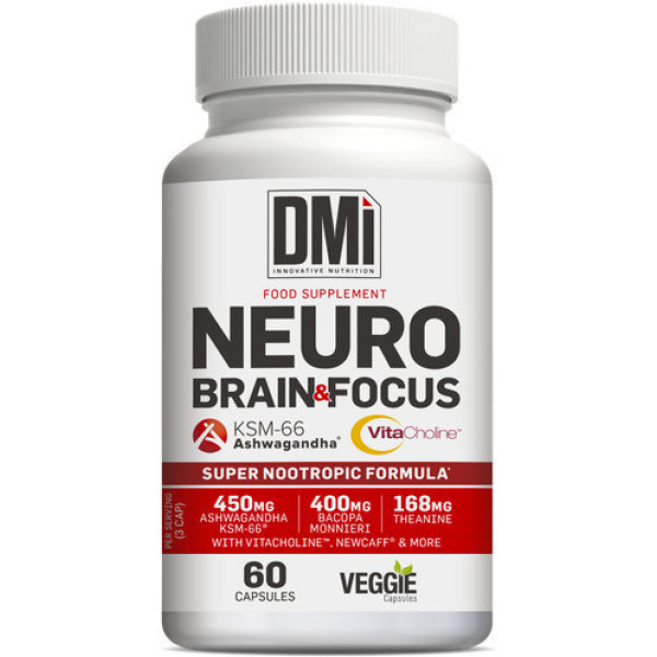 Dmi Nutrition Neuro Brain & Focus (Fórmula Super Nootrópica) 60 Cápsulas
